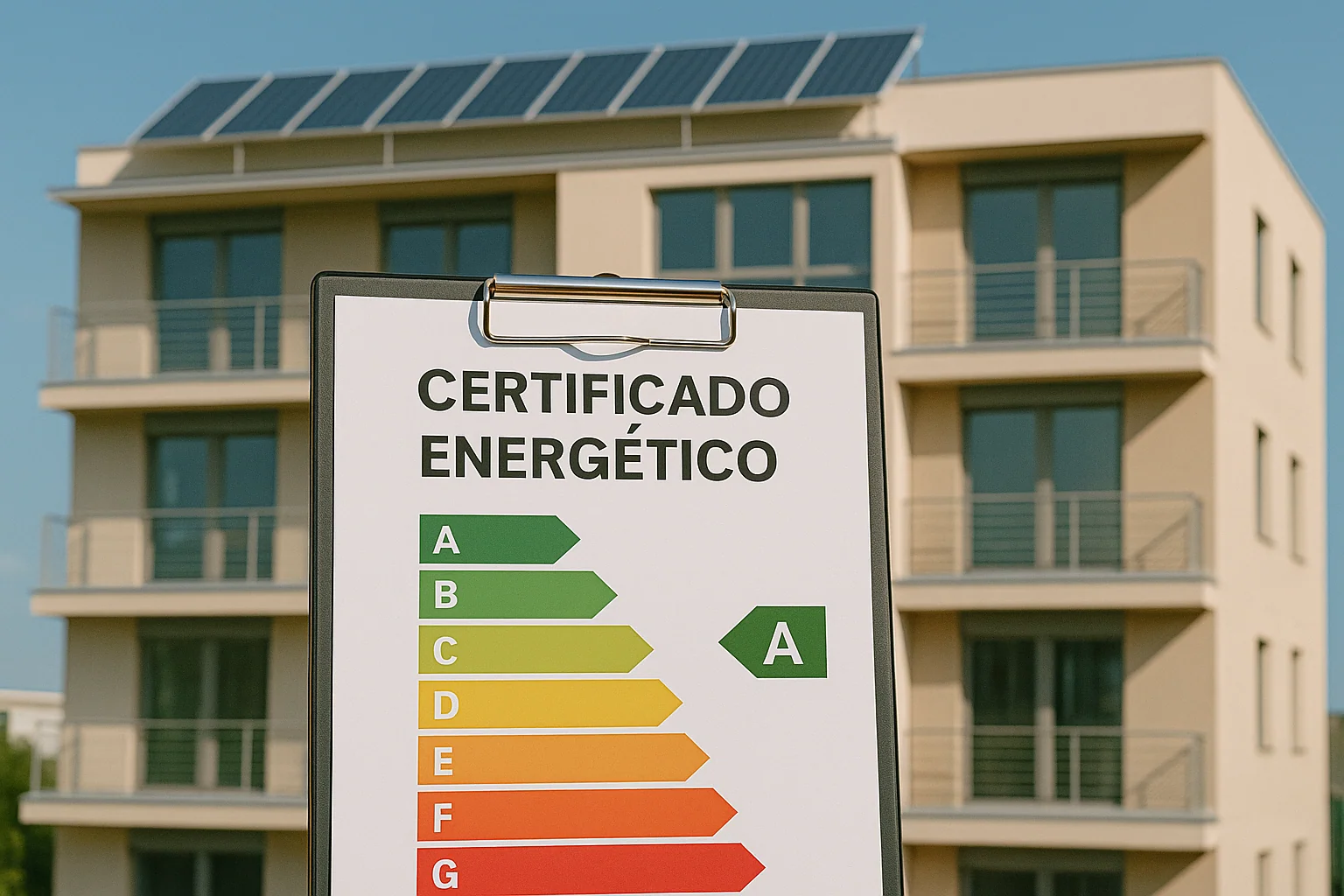 Escala de eficiencia energética de una vivienda en España